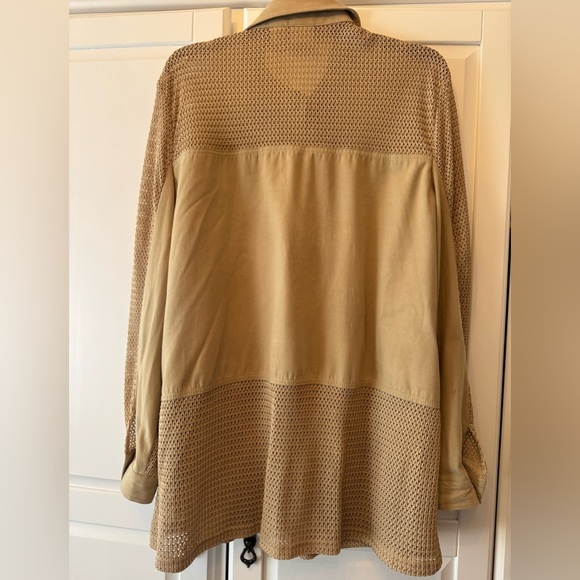 Spiegel Tan Utility Jacket with Mesh Accents Sz xl - Picture 2 of 8